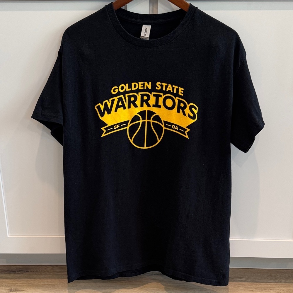 Golden State Warriors Black and Gold Tee